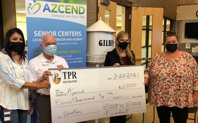 TPR Donates $5,000 to AZCEND March 2021