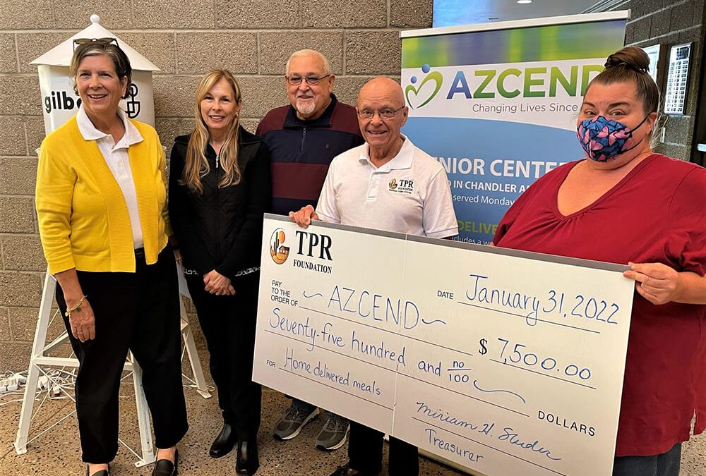 TPR Foundation Donates $7,500 to AZCEND January 2022